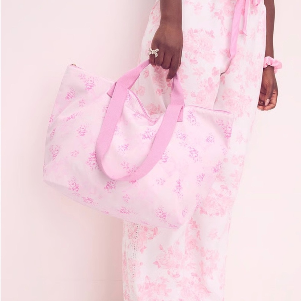 Pink x LoveShackFancy Tote Bag - Beaux Icons